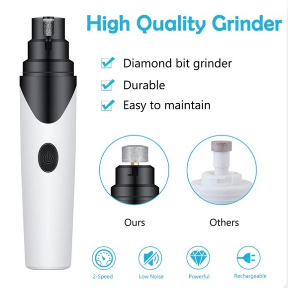 Soft Pet Paws Rechargeable Pet Nail Grinder Trimmer [White], NWT - Picture 3 of 5
